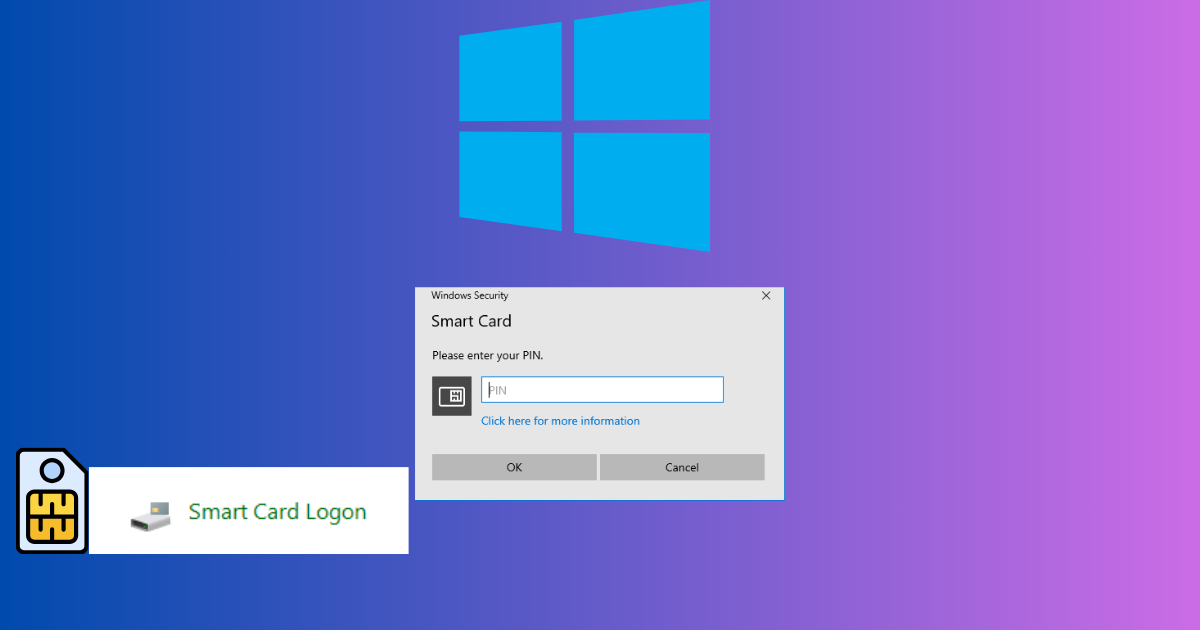 Smart-card-login-screen